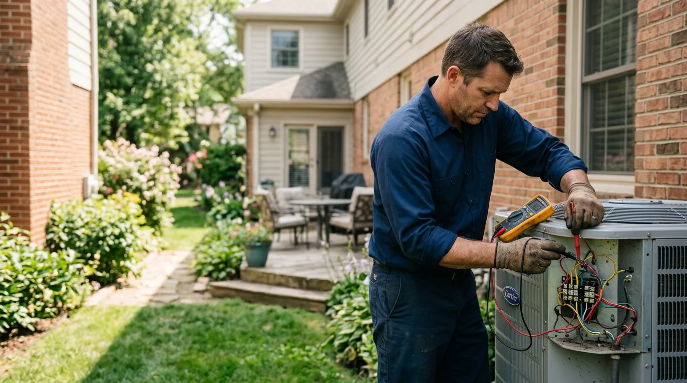 HVAC technician working near Winooski, VT